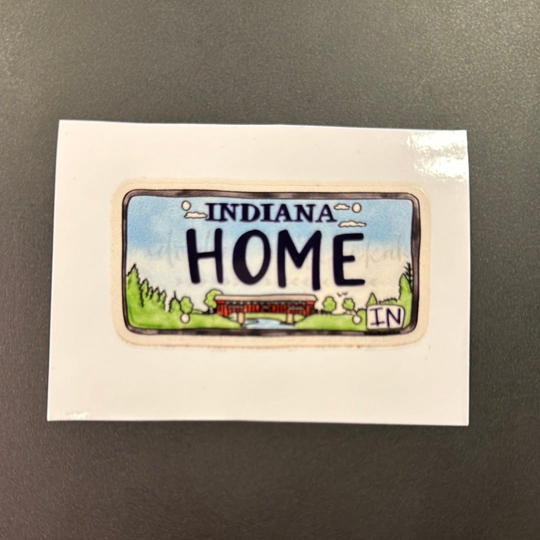 Indiana Plate Sticker