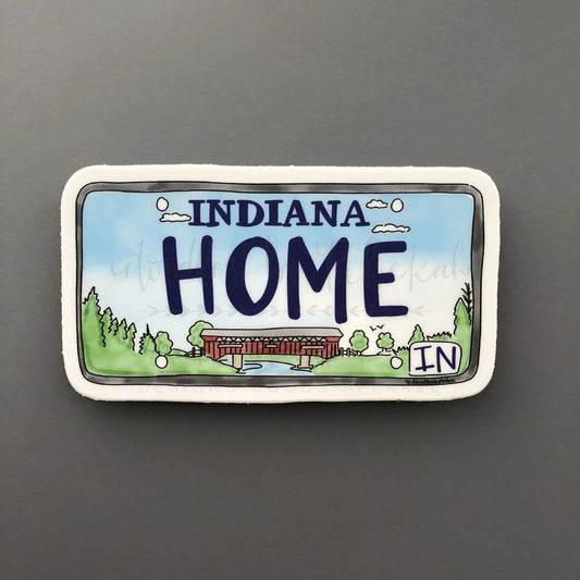 Indiana Plate Sticker